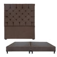 thumbnail image 1 of Box Base Cama King Size + Cabecera Capri Chocolate Dicasa  Bless, 1 of 8