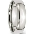 thumbnail image 5 of Stainless Steel Polished 6mm Half Round Band (Size 8.5) Made In China sr21-8.5, 5 of 6
