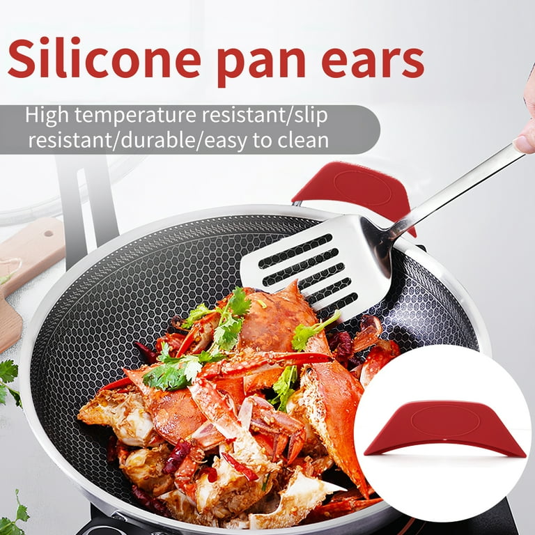 2/4/8Pcs Silicone Pan Handle Cover Pot Holder Heat Resistant