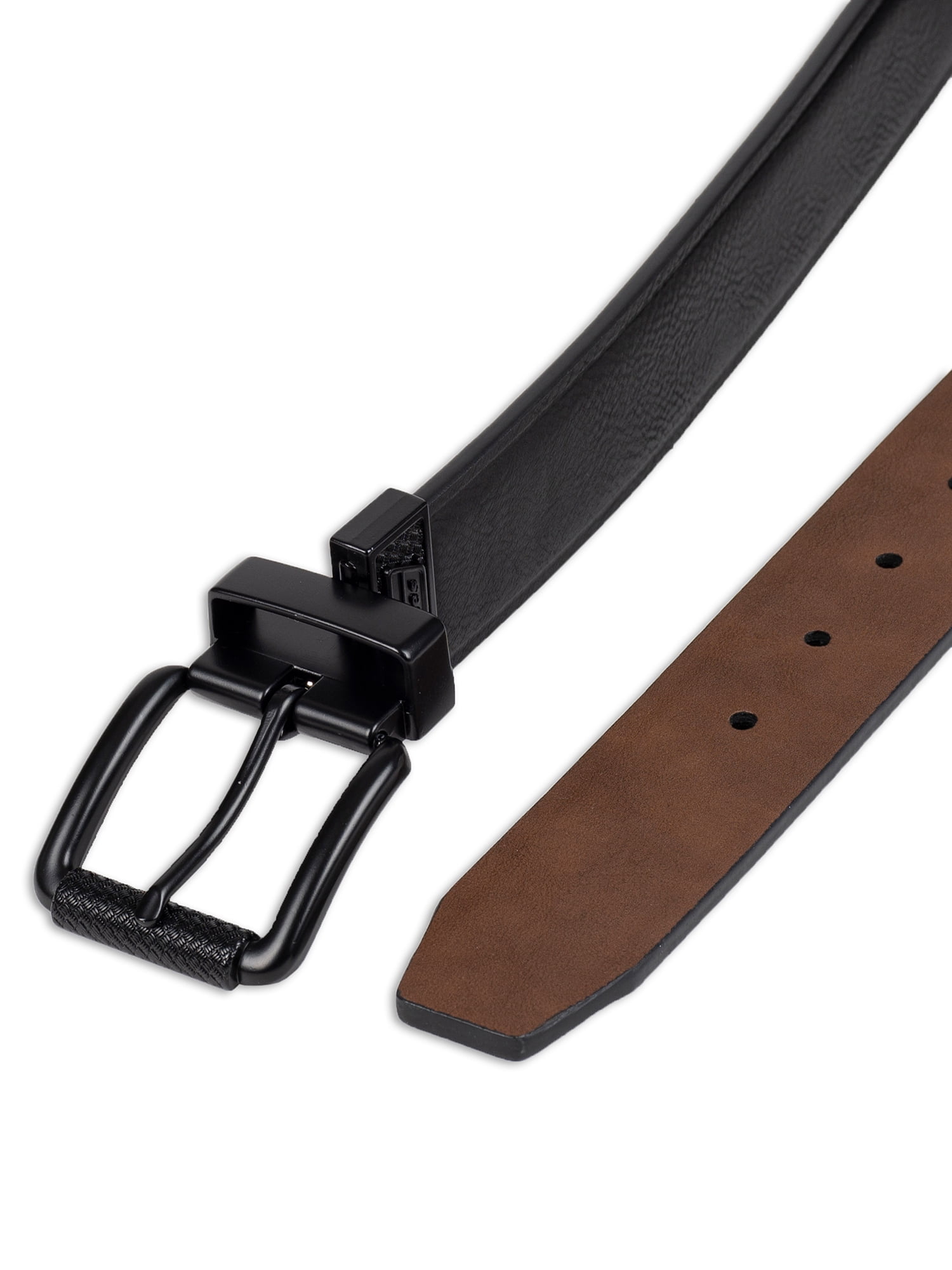 Genuine Dickies Men's Two-In-One Reversible Black to Brown Casual Stretch Belt