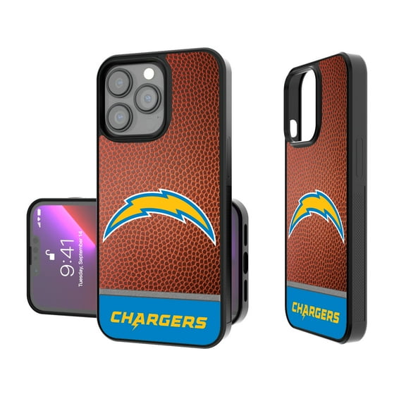 Los Angeles Chargers iPhone Bump Case with Football Design