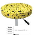 thumbnail image 4 of Lsque Blue Spots Round Bar chair cushion covers Velvet Fabric Premium Comfort Protects from Scratches and Stains for 14-17 Inch Chair- 12 inch, 4 of 7