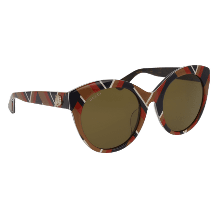 GG0028SA-008 Multicolor 54mm Gucci GG0028SA Sensual Romantic Cat Eye Woman Sunglasses - Asian Fit