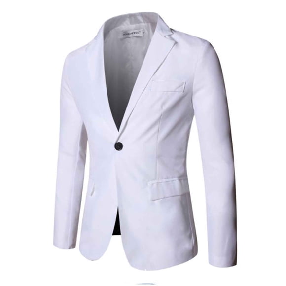 Boys Blazer Suit Jackets Casual Long Sleeve Open Front Kids Wedding Formal Suits Jacket Boy School Uniform Tuxedo Outfit, White, 12-13 Years
