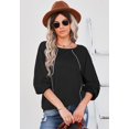 thumbnail image 3 of Women's Round Neck Contrast Stitch Sweater, 3 of 4