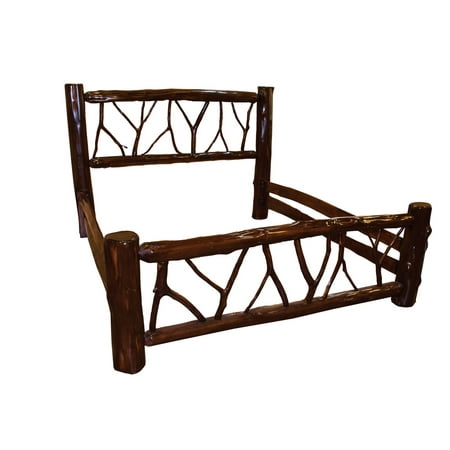 Red Cedar Log Beds - Furniture Barn USA™ Rustic Red Cedar Log Twig Bed