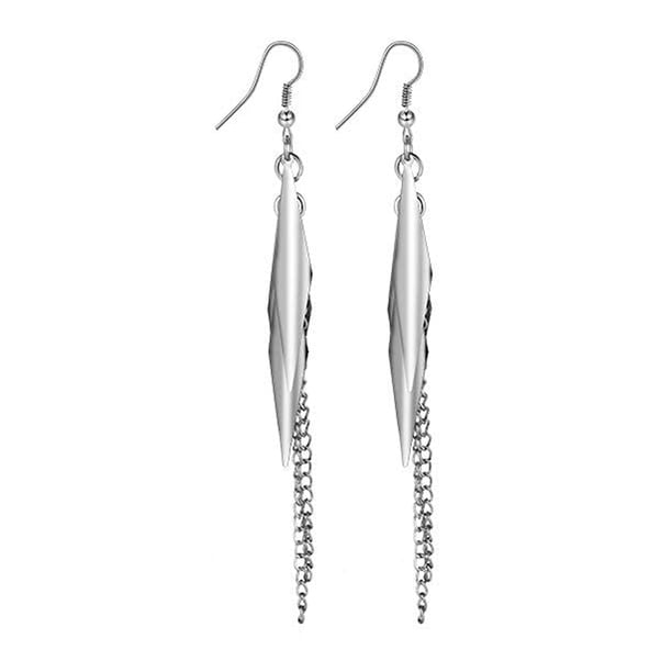 Minnieouse 1 par de pendientes de metal galvanizado con borlas adornos únicos de moda joyería del Día de San Valentín para mujer blanco Type3 NO3 Minnieouse AP009391-02