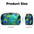 thumbnail image 5 of Peacock Feathers Waterproof Oxford Fabric Storage Pouch for Electronic Devices - Hard Drive Cases, Cable Organizer, Cable Organizer Desk, Charger Cable Organizer, 5 of 6