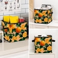 thumbnail image 7 of RATGDN Collapsible Fabric Cube Storage Bin with Double Handles for Living Room Bedroom Office Black - Orange Juice Fruit, 7 of 7