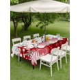 thumbnail image 3 of Outdoor Tablecloth with Umbrella Hole and Zipper, Love Heart Valentine's Day Rectangle Table Cloth 60x120 Inch Waterproof Tablecloth, Eucalyptus Botanical Red Pink Picnic Table Cover for Patio, 3 of 7