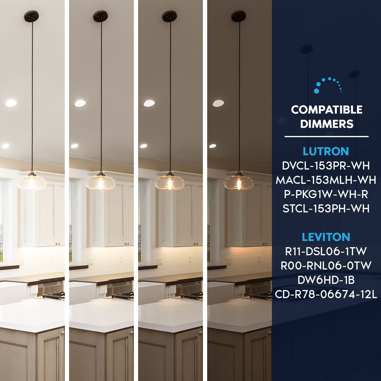 Luxrite E12 Candelabra LED Light Bulbs, 3000K, Dimmable, 4.5W, 500 Lumens, HX10.5 Glass, Wet Rated, UL Listed 12 Pack