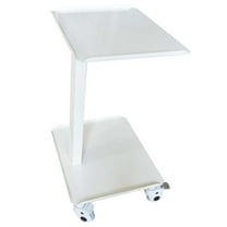 Techtongda Dental Equipment Mobile Steel Cart Utility Cart Trolley Cart with Brake Wheels 2 Layers for Nurse Dental Surgical