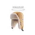 thumbnail image 3 of Solid Color Cotton Hat for w/ Foldable Ear Flap Windproof Trapper Bomber Aviator, 3 of 20