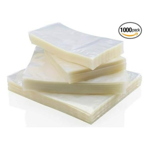 Chamber Vacuum Sealer Bags 8x10 - 1000 Count 3 Mil Heavy Duty Pouches, BPA Free, Clear Pre-Cut Chamber Vacuum Bags for Food Storage & Preservation