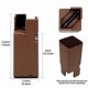 thumbnail image 2 of PCS Adjustable Bed Risers 22-42mm Furniture Riser 10cm for Chair Table Sofa Legs with Screw Clamp Brown, 2 of 4