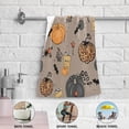 thumbnail image 3 of Coolnut Halloween Pumpkin Pattern Hand Towels 2 PCS, Ultra Soft and Highly Absorbent, Cute Spooky Season Decorative Fingertip Towel for Home, Bathroom, Kitchen, 28.3"x14.4", 3 of 4