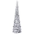 thumbnail image 1 of Árbol de Navidad VidaXL desplegable PET plateado 180 cm para interiores y exteriores, 1 of 7