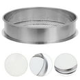 thumbnail image 3 of OUNONA Stainless Steel Soil Sifter for Gardening Sand Rocks and Compost 6mm Mesh Sieve for Efficient Soil Screening Particle Separation, 3 of 8