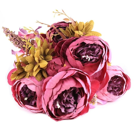 Artificial Flowers Artificial Peony Silk Flowers Bouquet Wedding