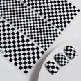 thumbnail image 3 of zhaomeidaxi Checkerboard Nail Stickers Decals, Black White Plaid Nail Art Supplies, Lightweight Adhesive Stickers Gel Polish Manicure Decoration Accessories, 3 of 7