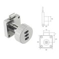 thumbnail image 1 of Password Locking Hasp and Staple with Keys Padlock Garage Lock Cupboard Shed, 1 of 5