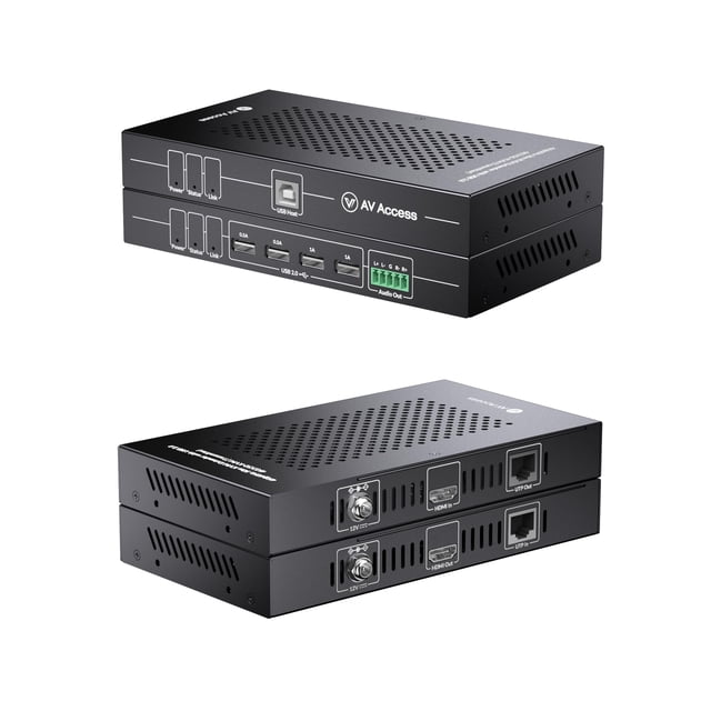 Extensor KVM de acceso AV HDMI USB 4K 60 Hz sobre Cat5e/6/6a/7 50 m