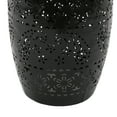 thumbnail image 4 of Apollos Indoor 12" Lace Cut Iron Side Table, Black, 4 of 4
