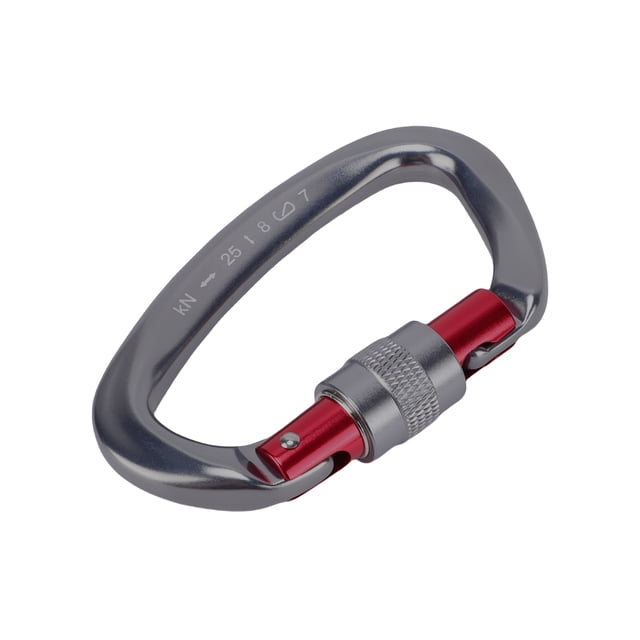 BIMZUC Mosquetón de Escalada Aluminio 7075 Alta Resistencia 25kN Gris 10 cm / 3.9 in