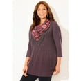 thumbnail image 3 of Catherines Women's Plus Size Impossibly Soft Tunic & Scarf Duet, 3 of 5