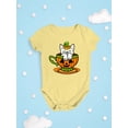 thumbnail image 3 of Pumpkin Cup With A Cat Bodysuit Infant -Rose Khan Designs,  18 Months, 3 of 4