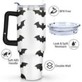 thumbnail image 3 of Halloween Stainless Steel Tumbler Happy Halloween Pumpkin Insulated Coffee Mug with Straw,Thermal with Lids for Hot and Cold Drinks for Outdoor Sports Wedding 40 oz Boo Cup, 3 of 7