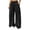 Black, variant on Women's Wide Leg Sweatpants, Elastic Waist Loose Fit Fall Winter Pants for Women, Casual Athletic Trousers with Side Pockets, Solid Color Lounge Joggers for Daily Wear Black S