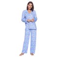 thumbnail image 1 of Casual Nights Women's Long Sleeve Rayon Button Down Pajama Set, 1 of 5
