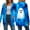 Blue, variant on Towmus Women's Novelty Print Lady Lightweight Cardigan Sweaters Long Sleeve Open Front Cardigans Coat with Pockets with Pocket