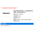 thumbnail image 2 of Rear Shock Absorber - Compatible with 2005 - 2010 Pontiac G6 2006 2007 2008 2009, 2 of 2