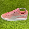 thumbnail image 3 of PU & MA Suede Classic Womens Size 7 Pink Gray White Athletic Walking Shoes Sneakers, 3 of 6