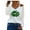 A-White, variant on Cold Shoulder Tops for Women St. Patrick's Day Shamrock Graphic Tees Dressy Casual V Neck Blouse Black L