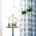 thumbnail image 3 of Cortina semitransparente Cortina de gasa para ventana, cortina divisoria de habitación para balcón de dormitorio, 100x250 cm, azul, 1 pieza Advancent LF0161-02B, 3 of 7