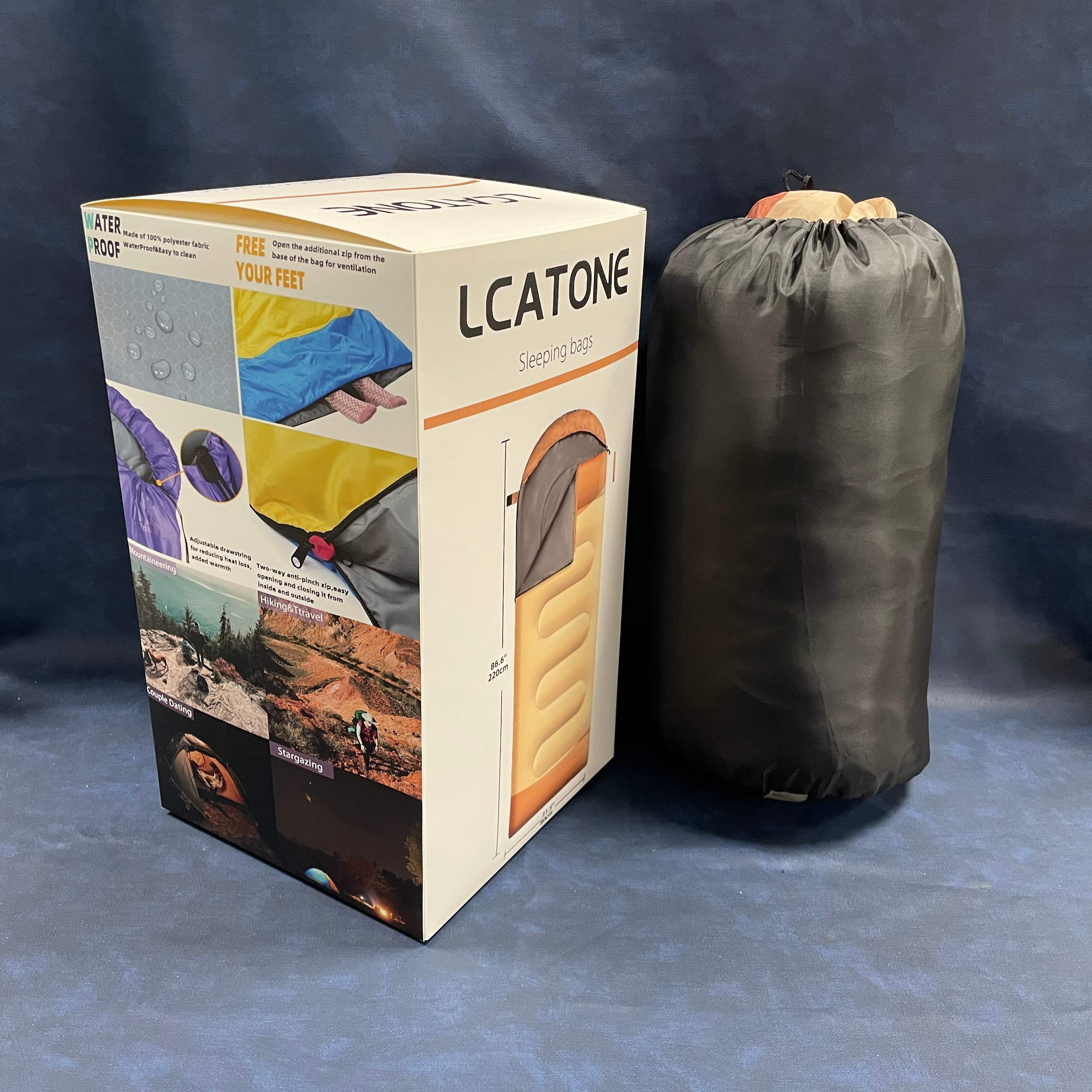 LCATONE Sleeping bags,3 Season Cold&Warm Weather Waterproof Camping Sleeping Bags - Lightweight Sleeping Bags for Camping Hiking Outdoor Travel