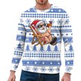 thumbnail image 1 of toraway Chandails en Molleton pour Hommes Tendance Graphique Hiver Automne et Hiver Décontracté Tendance Noël Imprimé Chandail Col Rond Chandail à Capuchon S, 1 of 4