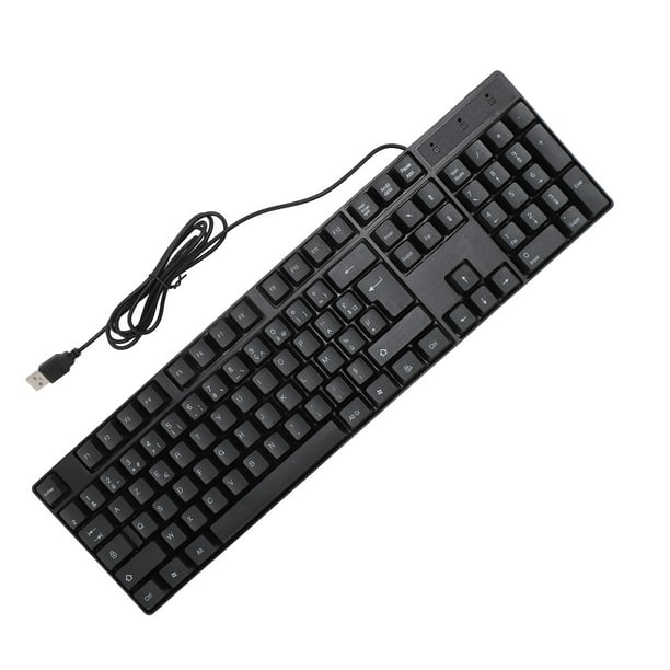Teclado De Idioma De 104 Teclas,Teclado Para Juegos,Teclado De Idioma Minoritario,Teclado Ergonómico Para Juegos Con Cable USB Para Oficina,4.9ft