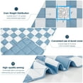 thumbnail image 2 of Teler Checkered Weighted Blanket for Adults 20 lbs, Soft Cooling Heavy Blanket for Sofa Bed, 48" x 72", Blue, 2 of 8