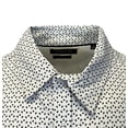 thumbnail image 6 of Kenneth Cole Men's White Shirt Triangle Dotted 2 Pockets Woven S/S (S04), 6 of 12