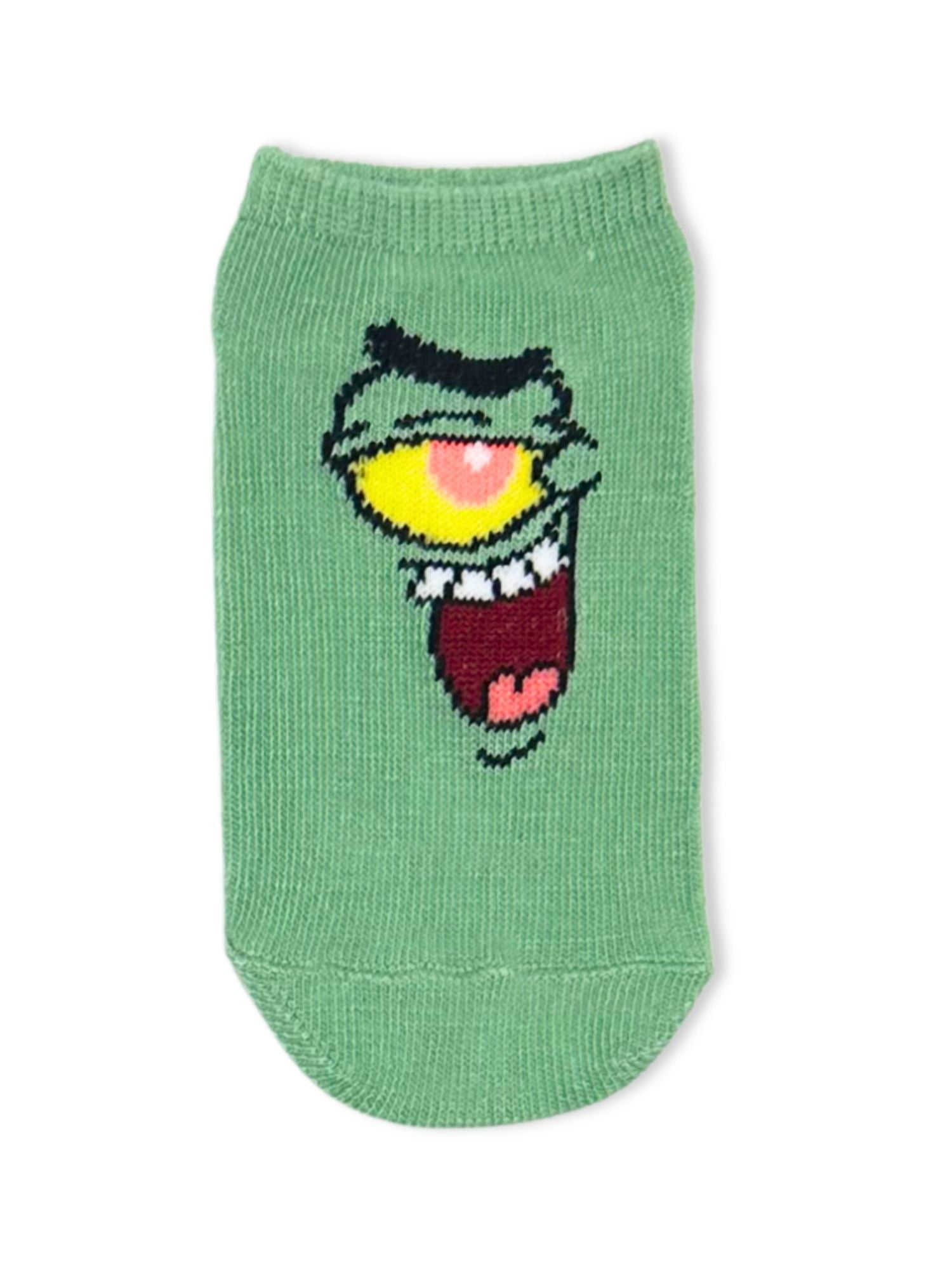 SpongeBob SquarePants Boys No-Show Socks, 6-Pack, Sizes S/M-M/L