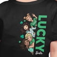 thumbnail image 3 of Barbie - St. Patrick's Day Lucky - Toddler And Youth Girls Short Sleeve Graphic T-Shirt, 3 of 5