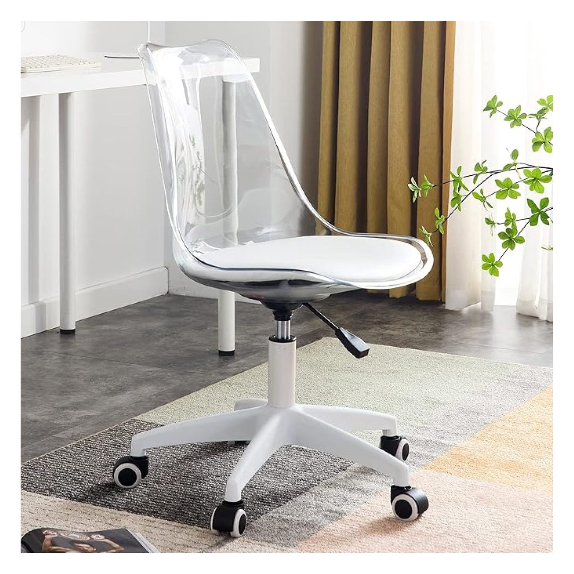 clear desk chair modern office product