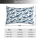 thumbnail image 2 of Fotbe Cute Shark Funda de Almohada Decorativa Estilo Occidental, Lujo en Algodón, Fundas para Almohadas King, Cojín Estampado para Decoración del Hogar-16"x24", 2 of 6
