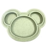 Kushies Siliplate Silicone Suction Plate For Toddlers, BPA, PVC & Phtalate Free Green Color