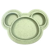 Kushies Siliplate Silicone Suction Plate For Toddlers, BPA, PVC & Phtalate Free Green Color