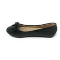 thumbnail image 3 of Victoria K Women's Faux Leather Roll Bow Ballerina Flats, 3 of 5